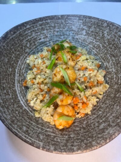 Вок с креветкой